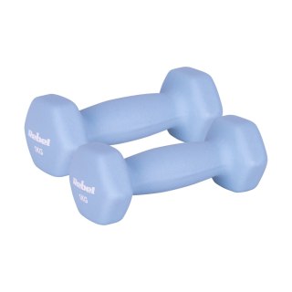 Hantelki żeliwne neoprenowe HEX 2x1kg, REBEL ACTIVE Rebel