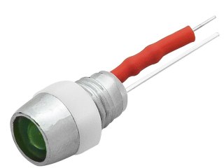 2510# Dioda led 5mm (12v zielona kontrolka) Blow