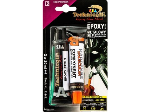 3384# Klej epoxydowy metalowy 2x20ml technicqll Blow