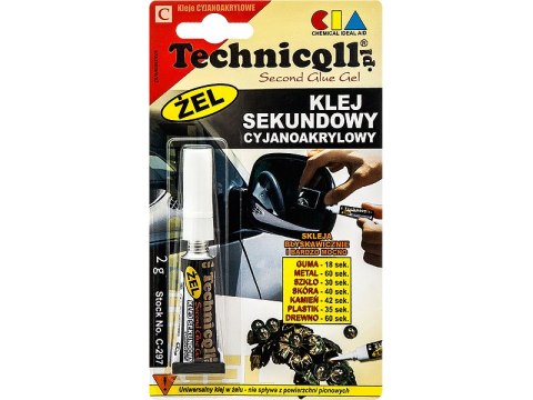 3386# Klej sekundowy żel 2g technicqll Blow