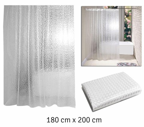 AG655A Zasłona prysznicowa 3d 180x200 ATL