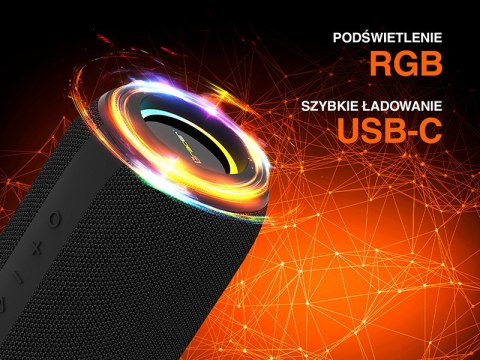 Głośniki TRACER XtremeBeat Lite TWS BT RGB BLACK TRACER