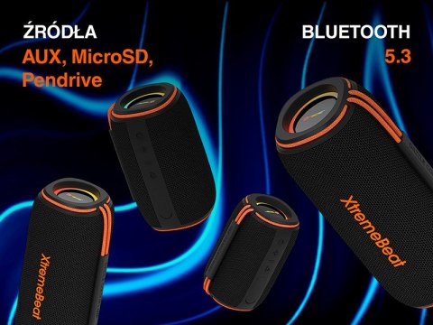 Głośniki TRACER XtremeBeat Lite TWS BT RGB BLACK TRACER