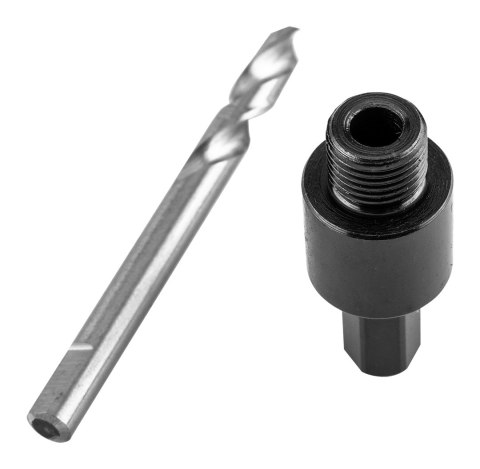 Adapter z wiertłem pilotującym do otwornic bi-metalowych 14-30 mm, Hex GRAPHITE