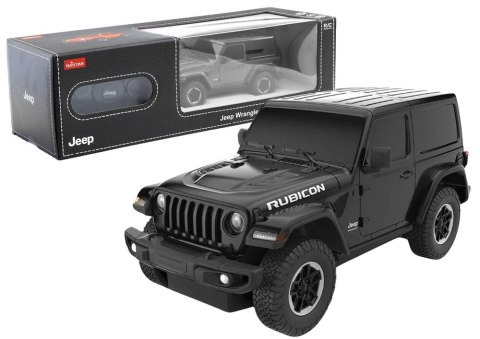 Auto JEEP Wrangler JL Rubicon Zdalnie Sterowany RC Rastar Czarny 1:24 RASTAR