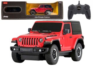 Auto JEEP Wrangler JL Rubicon Zdalnie Sterowany RC Rastar Czerwony 1:24 RASTAR