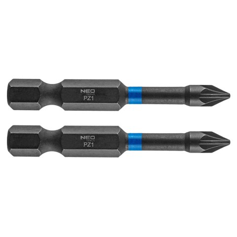 Bity udarowe PZ1 x 50 mm, 2 szt. NEO TOOLS