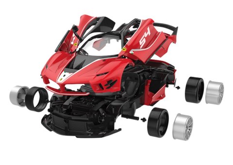 Klocki Konstrukcyjne Auto RC Rastar 1:18 Ferrari FXXK EVO Czerwone 88 el. RASTAR