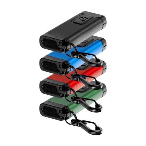 Mini latarka/brelok LED COB, 150lm, 180mAh, 5500K, kolor mix Orno