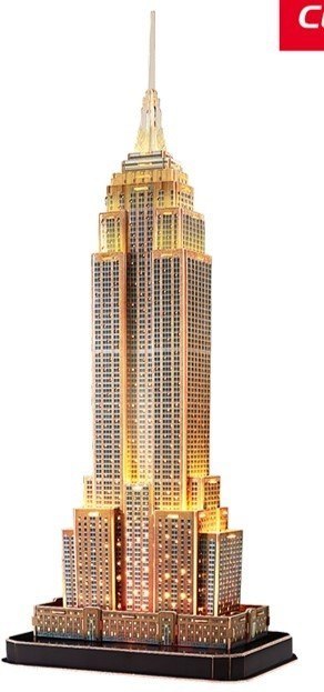 Puzzle 3d 37 elementów empire state building CUBIC FUN