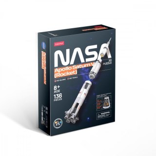 Puzzle 3d rakieta apollo saturn CUBIC FUN