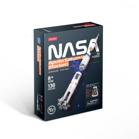 Puzzle 3d rakieta apollo saturn CUBIC FUN