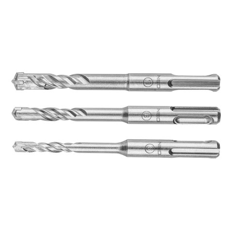 Zestaw wierteł do betonu SDS Plus, quatro, zestaw 3 szt. - 6, 8, 10 x 110 mm NEO TOOLS