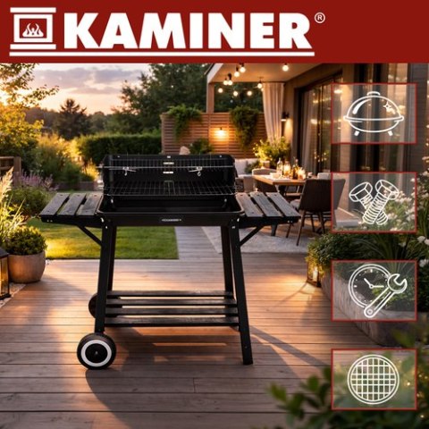 Grill ogrodowy z rożnem 93x41x86cm Kaminer KAMINER