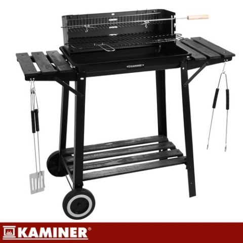 Grill ogrodowy z rożnem 93x41x86cm Kaminer KAMINER