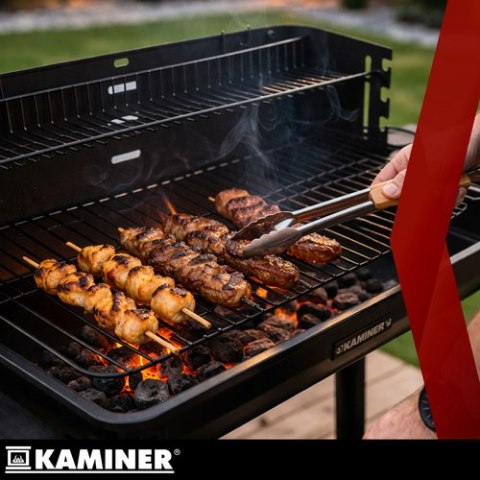 Grill ogrodowy z rożnem 93x41x86cm Kaminer KAMINER