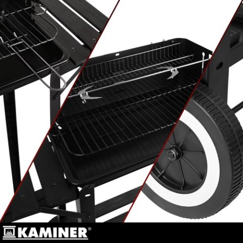 Grill ogrodowy z rożnem 93x41x86cm Kaminer KAMINER