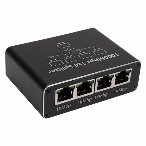 HD43B Rozdzielacz sieciowy 1x4 rj45 ATL