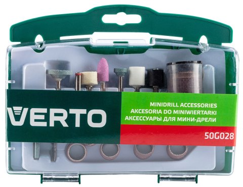 Akcesoria do miniszlifierki, zestaw 71 szt. VERTO