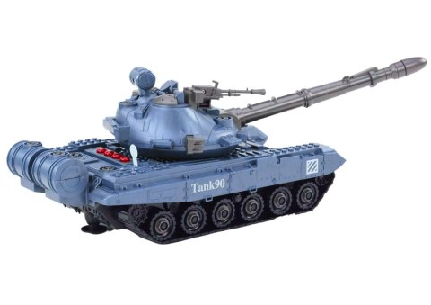 Czołg Pojazd Wojskowy DIY Do Rozkręcania Niebieski Dźwięki Zestaw Resoraki LEAN TOYS