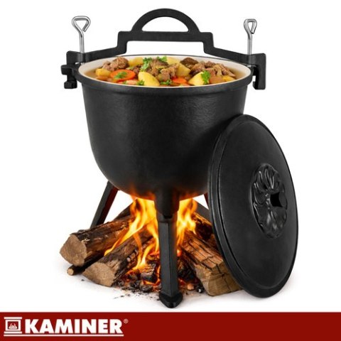 Kociołek żeliwny emaliowany 8l Kaminer KAMINER