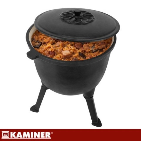 Kociołek żeliwny emaliowany 8l Kaminer KAMINER