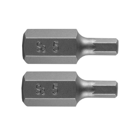 Końcówka HEX 5 x 30 mm, S2, 2 szt. NEO TOOLS