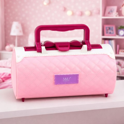 Zestaw Piękności Do Makijażu i Paznokci Kosmetyki Cienie Lakiery Kuferek LEAN TOYS
