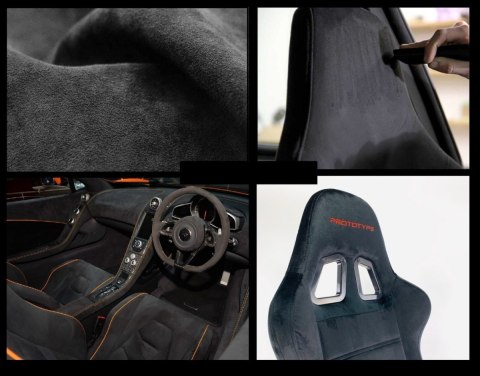 Prototype Fotel obrotowy do biurka SPIDER BLACK ALCANTARA