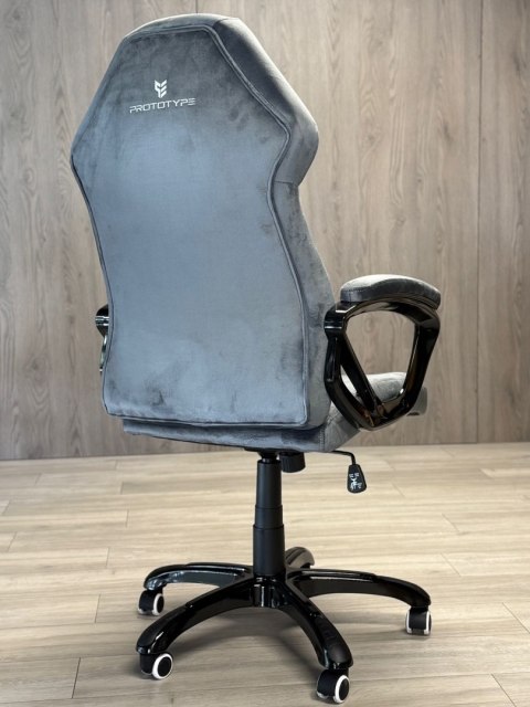Prototype Fotel obrotowy do biurka SPIDER GREY ALCANTARA