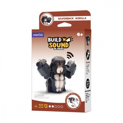 Puzzle 3d mieredu buduj i słuchaj - goryl MG DYSTRYBUCJA