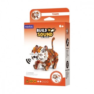 Puzzle 3d mieredu buduj i słuchaj - tygrys MG DYSTRYBUCJA