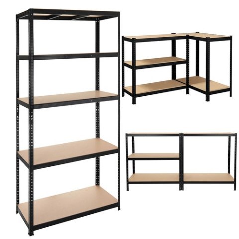 Regał magazynowy - czarny 220x100x45 Bigstren ISO TRADE