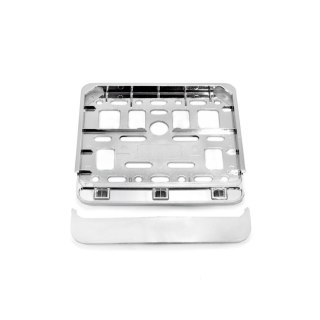 Ramka tablicy rejestracyjnej chrom skuter motorower amio-01168 AMiO