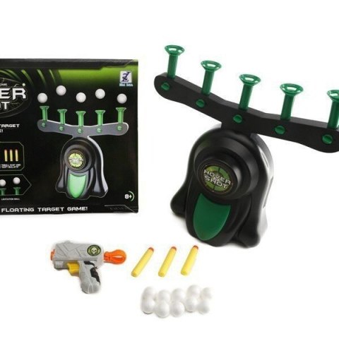 Gra Zręcznościowa Strzelanie Do Celu Pistolet Unoszące Się Kulki LEAN TOYS