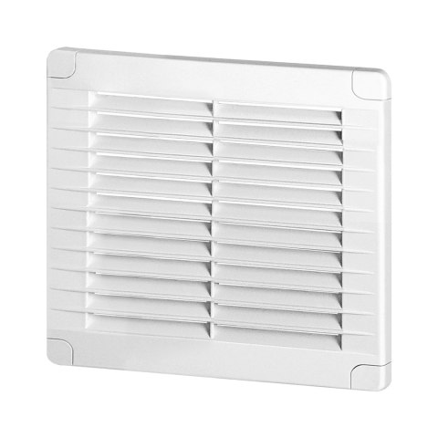 Kratka z zaślepkami 150x150, biała Orno