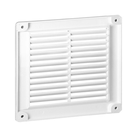 Kratka z zaślepkami 150x150, biała Orno