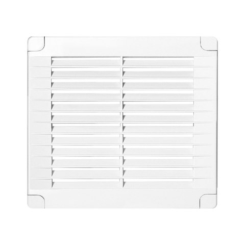 Kratka z zaślepkami 150x150, biała Orno