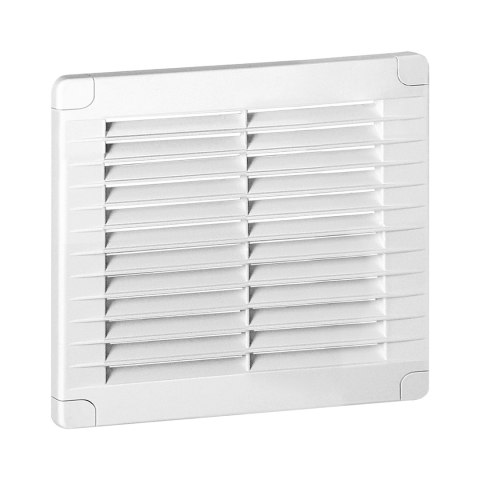 Kratka z zaślepkami 150x150, biała Orno