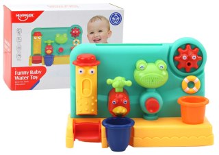 Zabawka Do Kąpieli Dla Dzieci Fontanna Młynek Żabka Kran LEAN TOYS