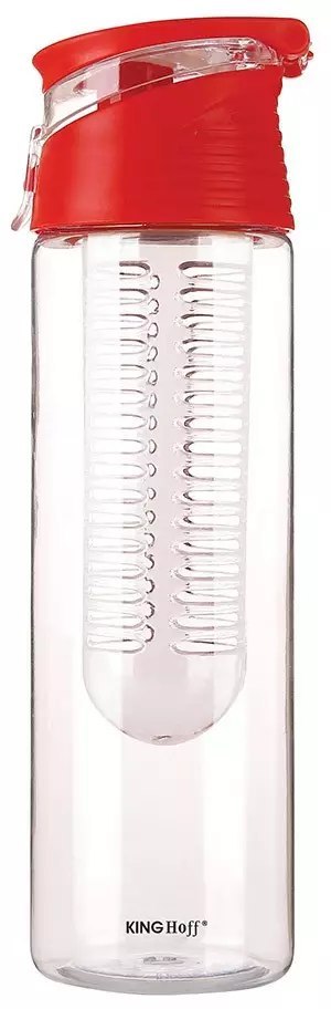 Butelka do wody z wkładem, tritan 0,8l, różne kolory kinghoff KINGHoff