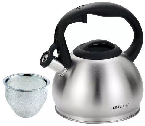 Czajnik z sitkiem, stal 1,2l kinghoff KINGHoff