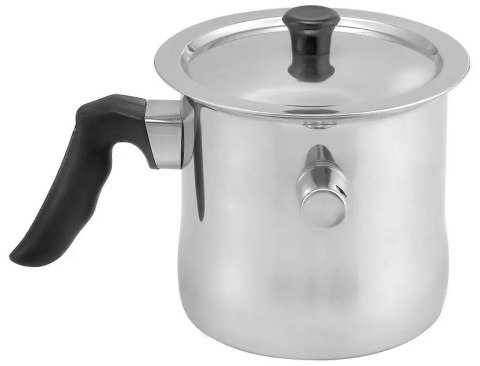 Garnek do mleka z pokrywka 1,5l, stal kinghoff KINGHoff