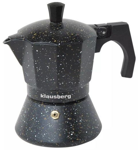 Kawiarka espresso, czarny marmurek 6 filiżanek klausberg Klausberg