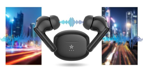 Giewont Słuchawki bezprzewodowe GIEWONT RealSound PRO ANC ENC GWS800-1 Czarne