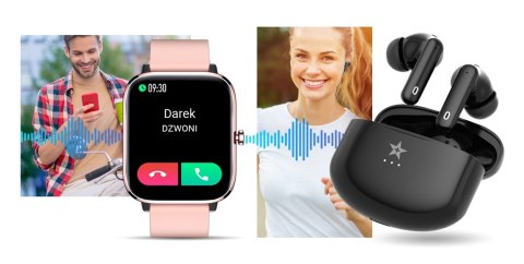 Giewont Słuchawki bezprzewodowe GIEWONT RealSound PRO ANC ENC GWS800-1 Czarne