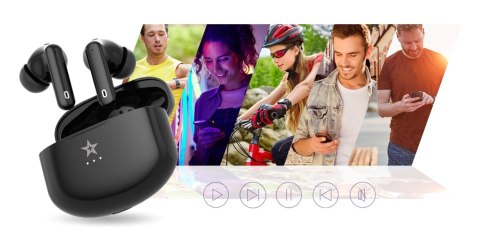 Giewont Słuchawki bezprzewodowe GIEWONT RealSound PRO ANC ENC GWS800-1 Czarne