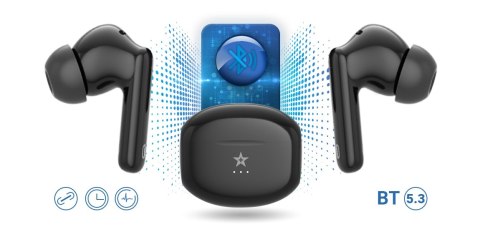 Giewont Słuchawki bezprzewodowe GIEWONT RealSound PRO ANC ENC GWS800-1 Czarne