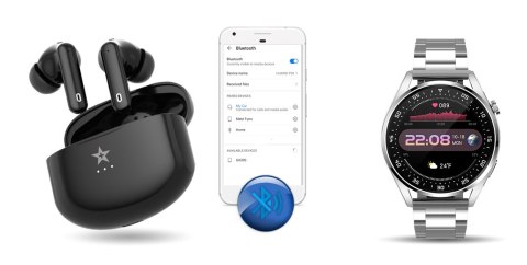 Giewont Słuchawki bezprzewodowe GIEWONT RealSound PRO ANC ENC GWS800-1 Czarne