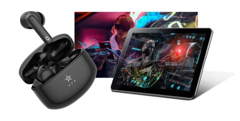 Giewont Słuchawki bezprzewodowe GIEWONT RealSound PRO ANC ENC GWS800-1 Czarne